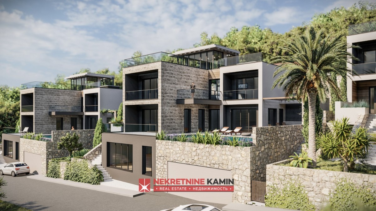 Two Villas at Shell Stage with Sea Views, Tudorovići, Budva